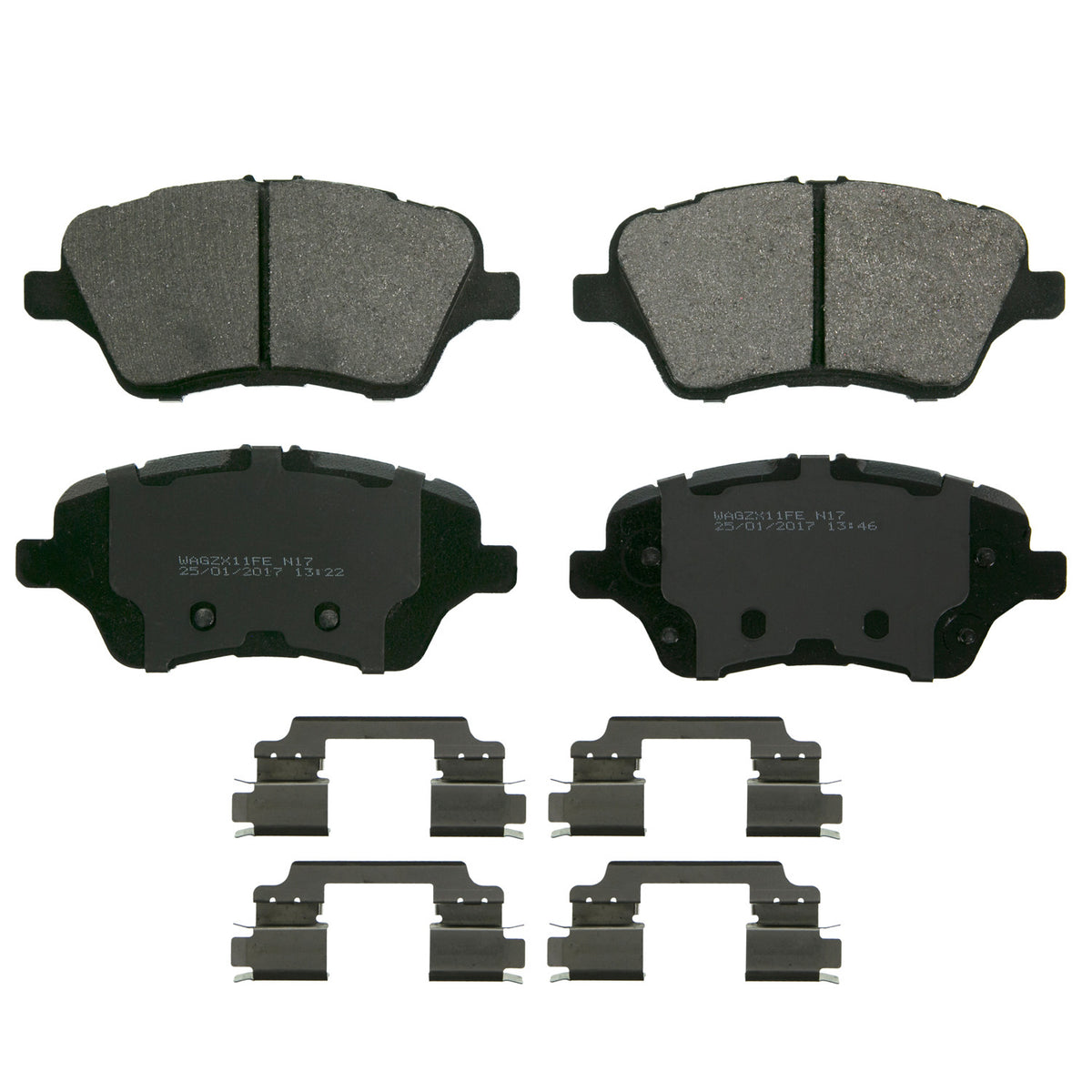 8954-D1730 Balatas Semimetálicas Delanteras para Ford Fiesta 2015 WAGNER