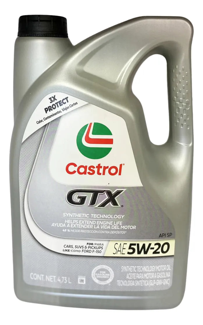 5W-20 Aceite GTX Tecnología Sintética 4.73 L CASTROL