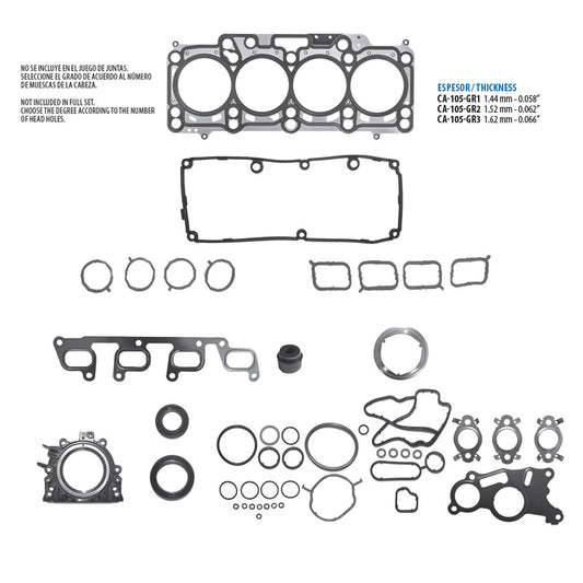 JC-105 Juego Completo de Juntas de  Motor para Volkswagen Vento 2014 TF VICTOR