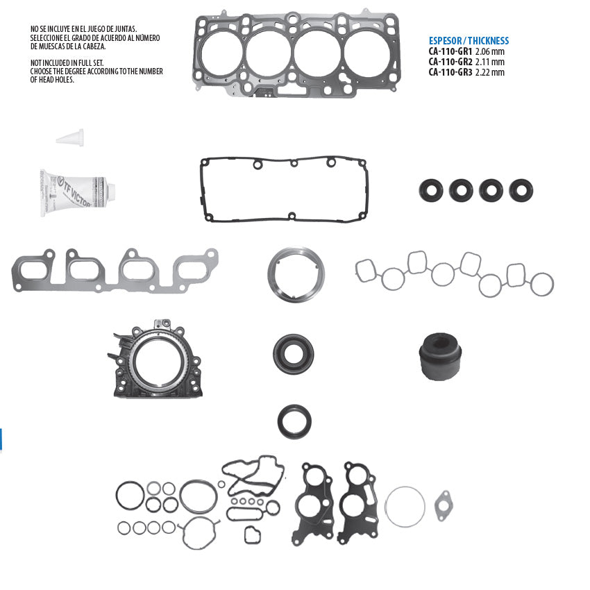 JC-110 Juego Completo de Juntas de Motor para Volkswagen Amarok 2011 TF VICTOR