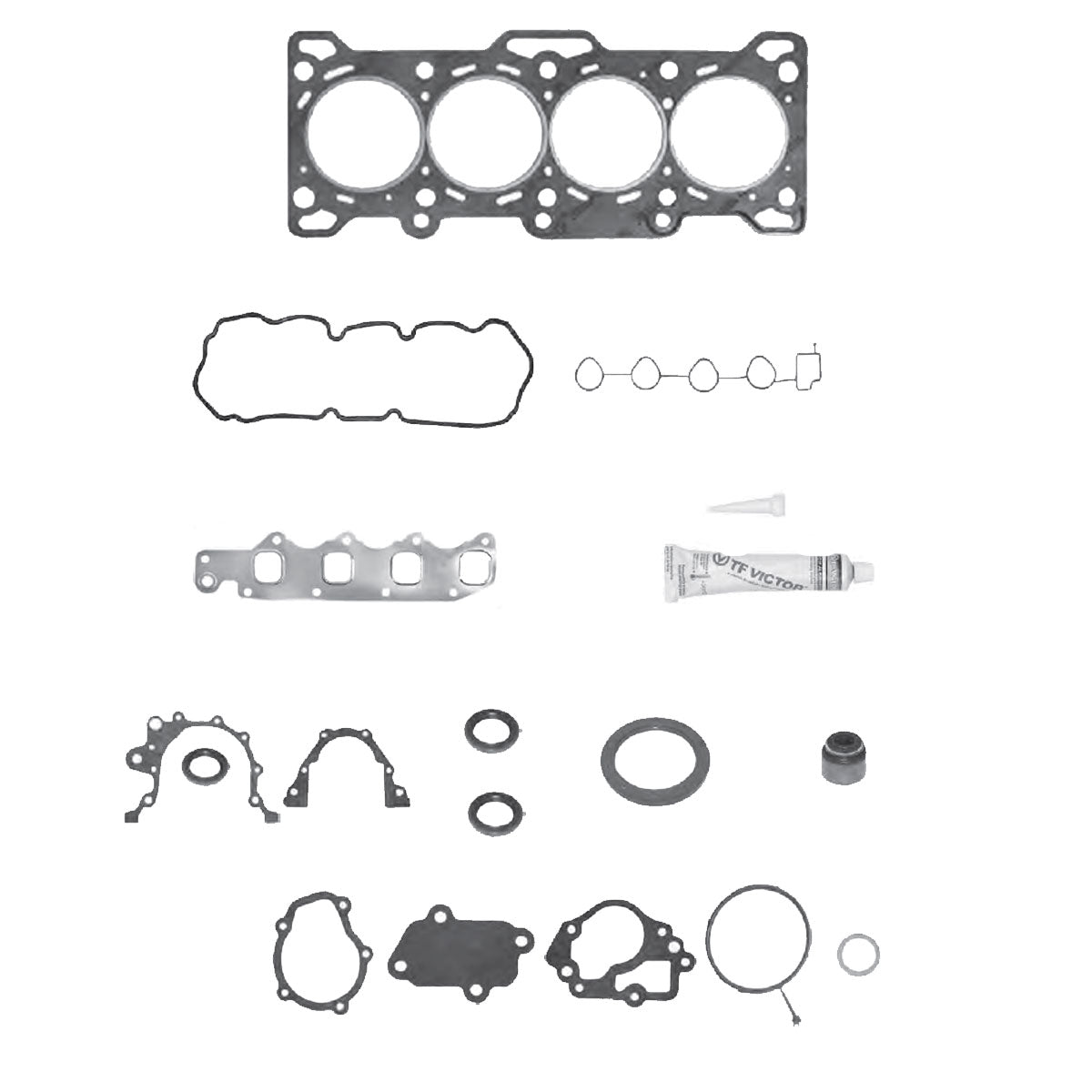 JC-1234 Juego Completo de Juntas de Motor para Pontiac Matiz 2010 TF VICTOR