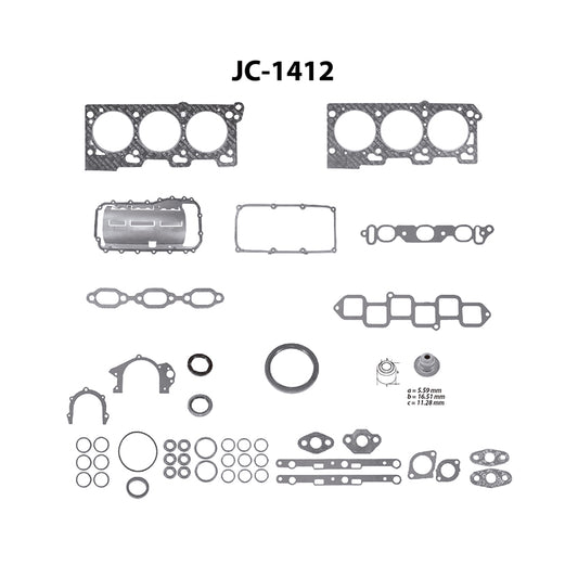 JC-1412 Juego Completo de Juntas de  Motor para Chrysler Concorde 1995 TF VICTOR