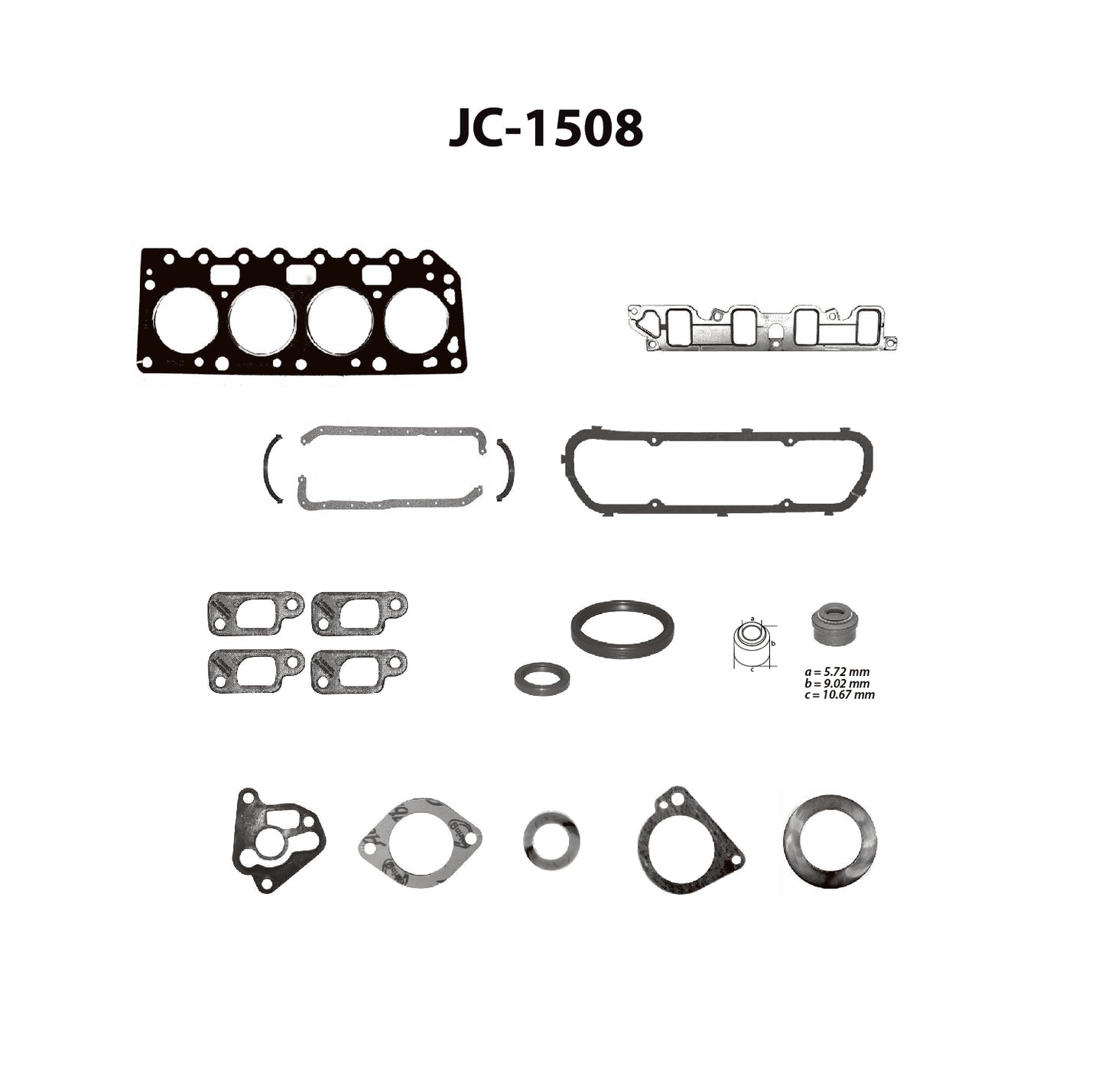 JC-1508 Juego Completo de Juntas de Motor para Ford Fiesta 1999 TF VICTOR
