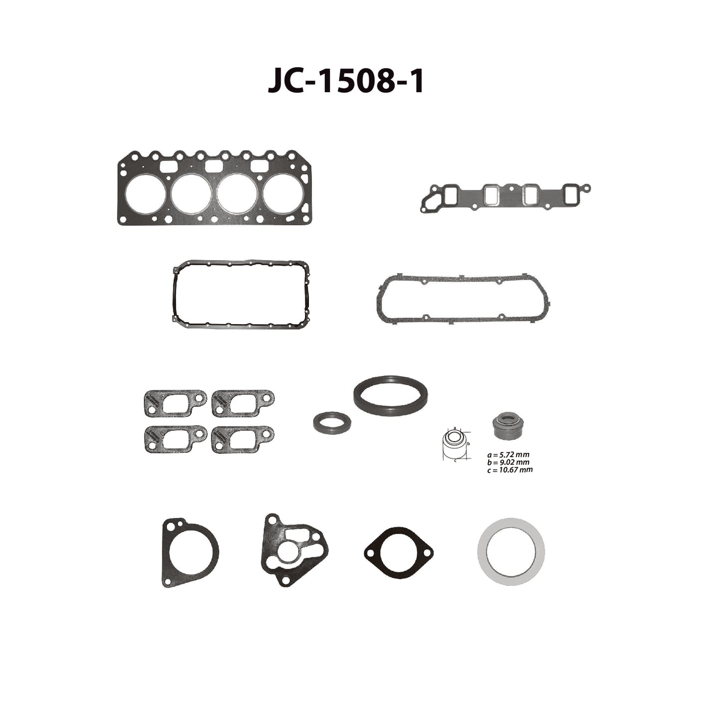 JC-1508-1 Juego Completo de Juntas de Motor para Ford Fiesta 2000 TF VICTOR