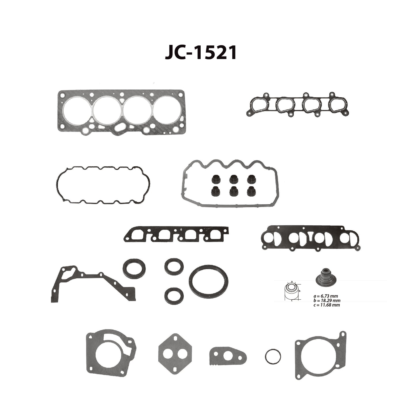 JC-1521 Juego Completo de Juntas de Motor para Ford Focus 2002 TF VICTOR