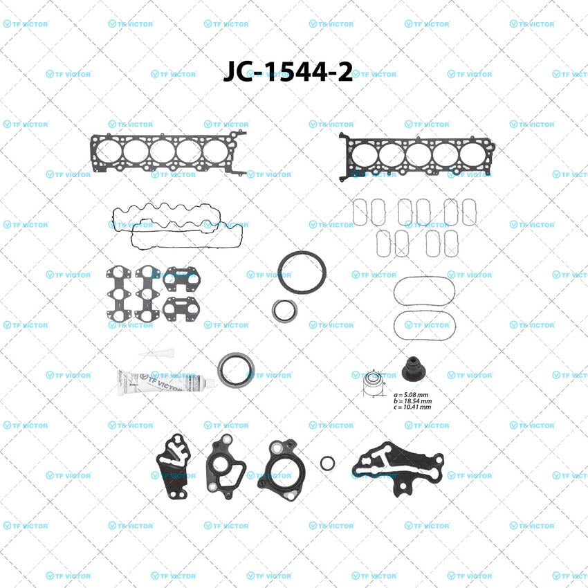 JC-1544-2 Juego Completo de Juntas de Motor para Ford F-550 Super Duty 2012 TF VICTOR