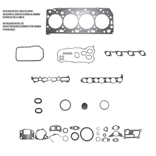 JC-1614 Juego Completo de Juntas de  Motor para Mitsubishi L200 2011 TF VICTOR
