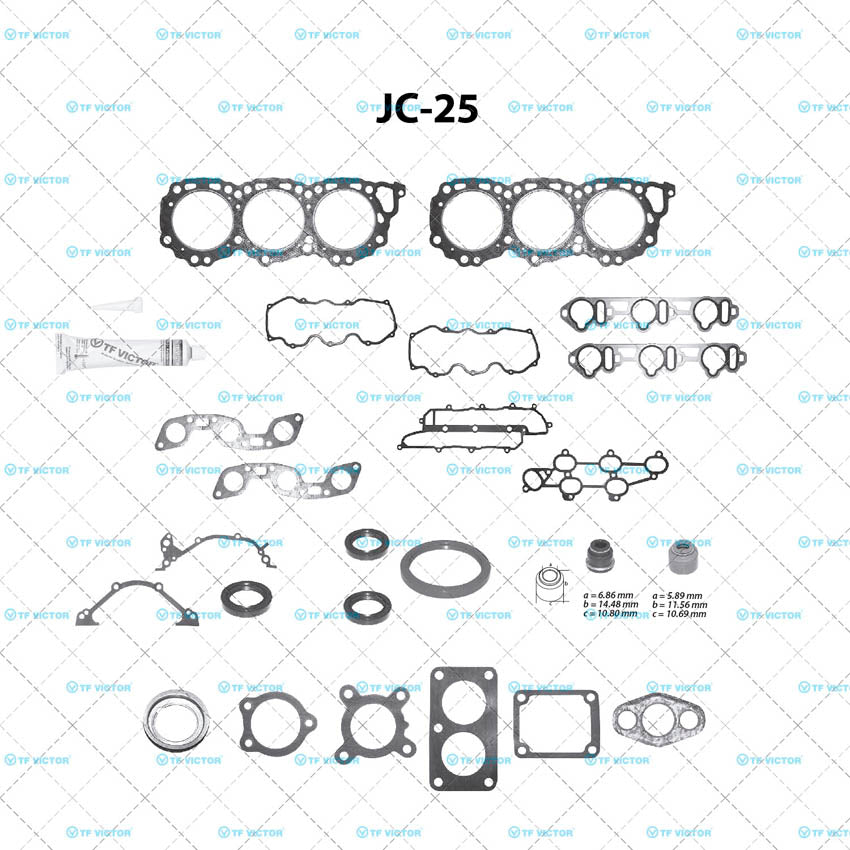 JC-25 Juego Completo de Juntas de Motor para Nissan Quest 1995 TF VICTOR