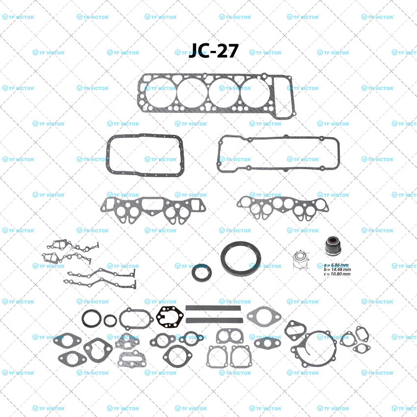 JC-27 Juego Completo de Juntas de Motor para Nissan 620 1978 TF VICTOR