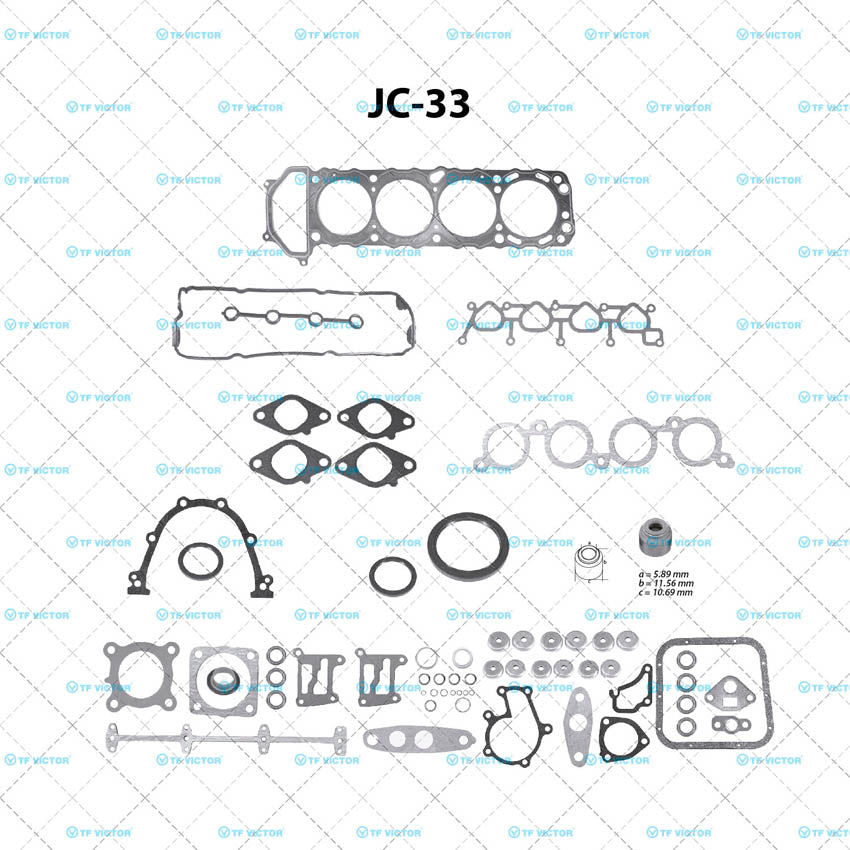 JC-33 Juego Completo de Juntas de Motor para Nissan Frontier 1998 TF VICTOR