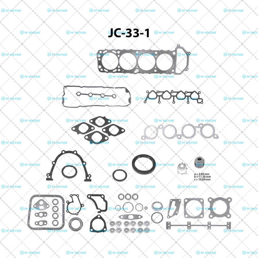 JC-33-1 Juego Completo de Juntas de Motor para Nissan Altima 2001 TF VICTOR