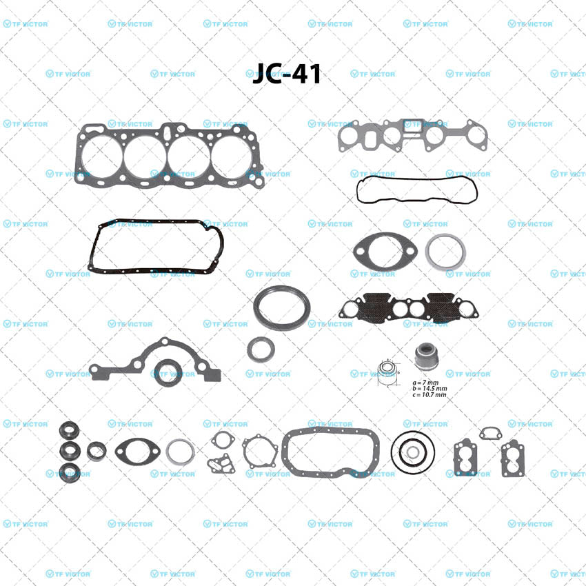 JC-41 Juego Completo de Juntas de Motor para Isuzu Pickup 1992 TF VICTOR
