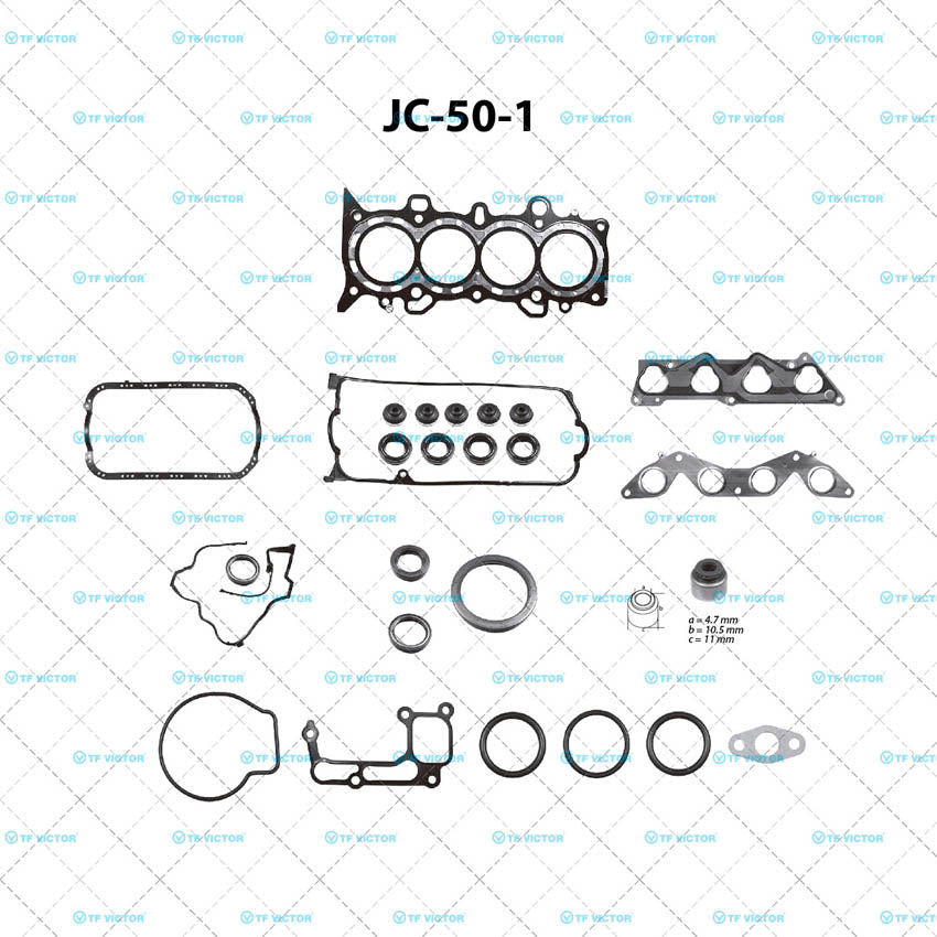 JC-50-1 Juego Completo de Juntas de  Motor para Honda Civic 2005 TF VICTOR
