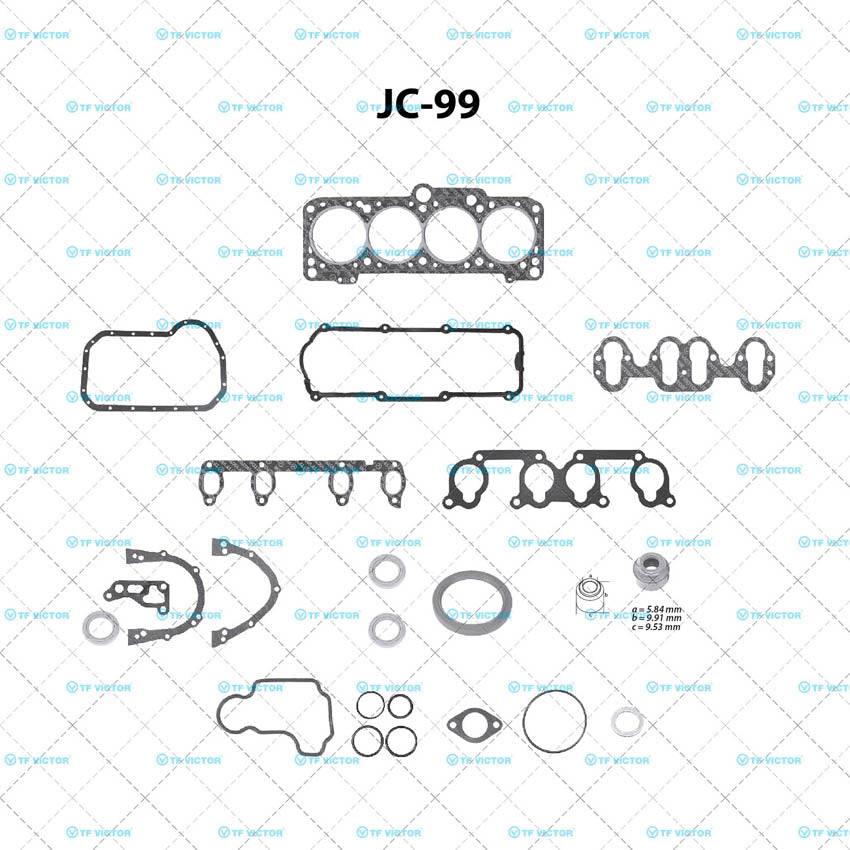 JC-99 Juego Completo de Juntas de Motor para Volkswagen Golf 2000 TF VICTOR