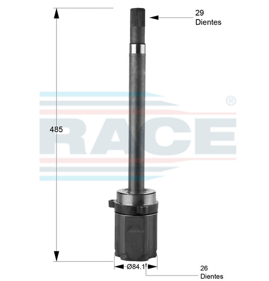 RC-7048 Junta Lado Caja Transmisión Automática  Lado Derecho para Nissan X-Trail 2008 RACE