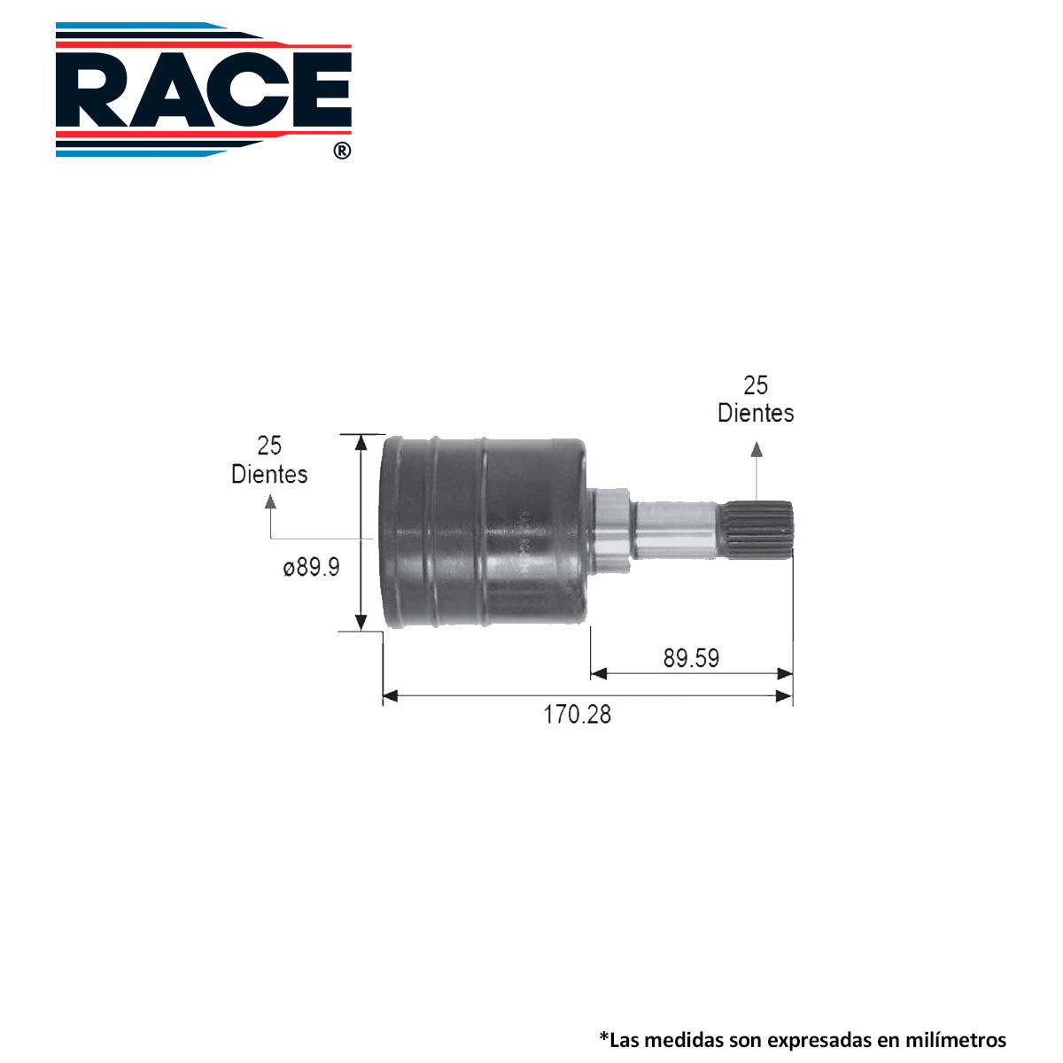 RC-6334 Junta Lado Caja Transmisión Manual/Automática  Lado Izquierdo para Dodge Caravan 1991 RACE