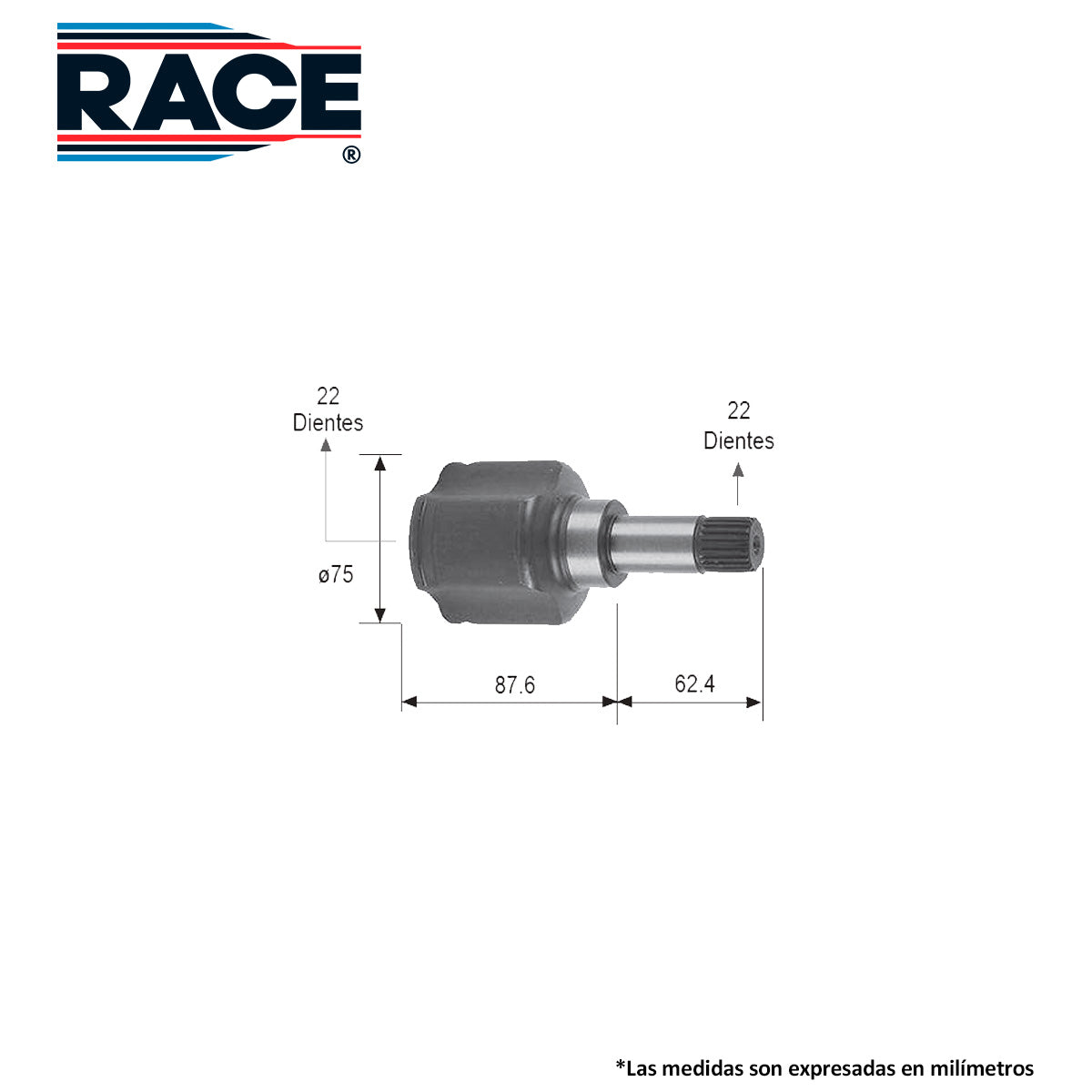 RC-7034 Junta Lado Caja Transmisión Manual  Lado Izquierdo para Peugeot 206 2006 RACE