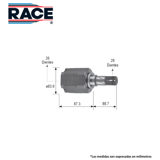 RC-7049 Junta Lado Caja Transmisión Automática  Lado Izquierdo para Nissan X-Trail 2003 RACE