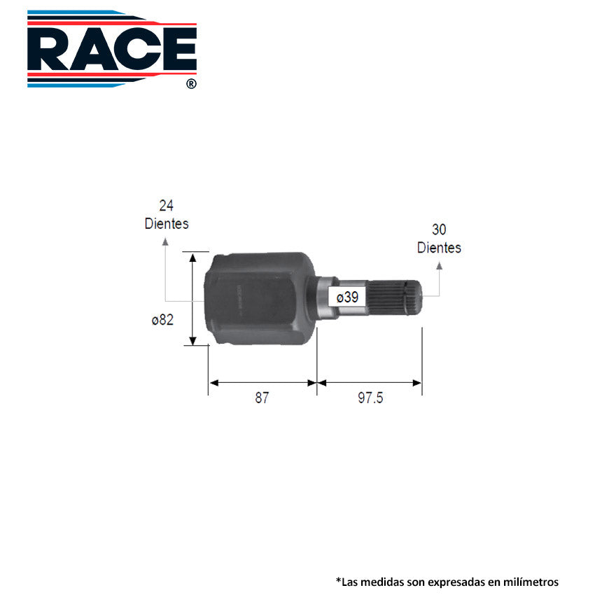 RC-8446 Junta Lado Caja Transmisión Automática  Lado Izquierdo para Mercury Mariner 2006 RACE