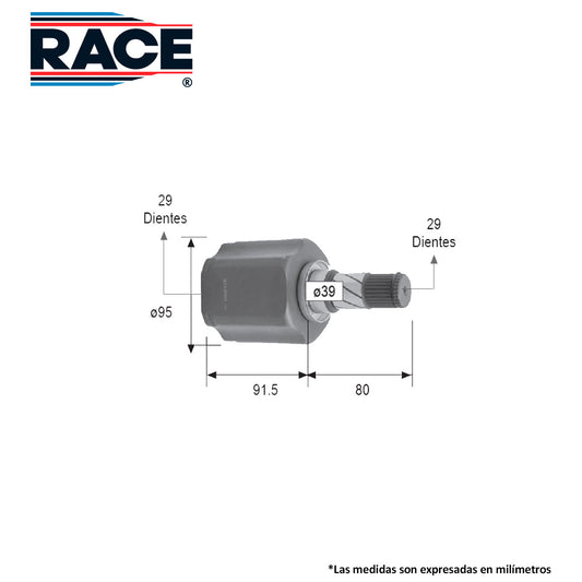 RC-8470 Junta Lado Caja Transmisión Automática  Lado Izquierdo para Nissan Altima 2009 RACE