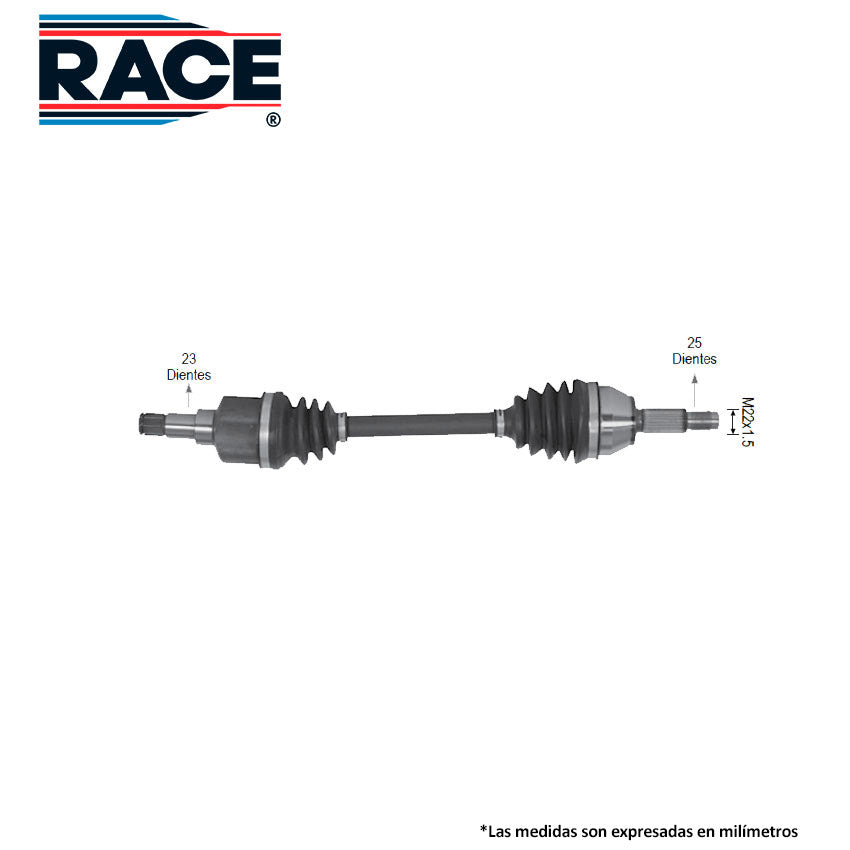 RF-8019 Flecha Completa Transmisión Manual Lado Izquierdo para Ford Fiesta 2004 RACE