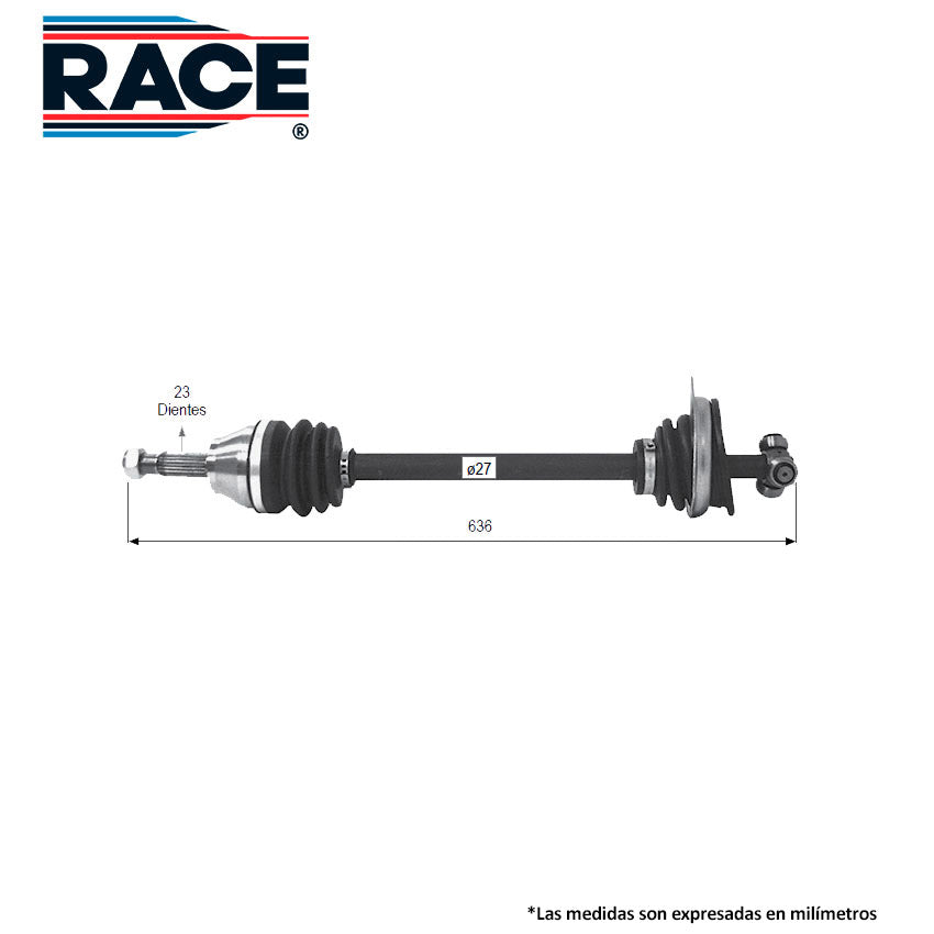 RF-8026 Flecha Completa Transmisión Manual  Lado Izquierdo para Renault Kangoo Express 2009 RACE