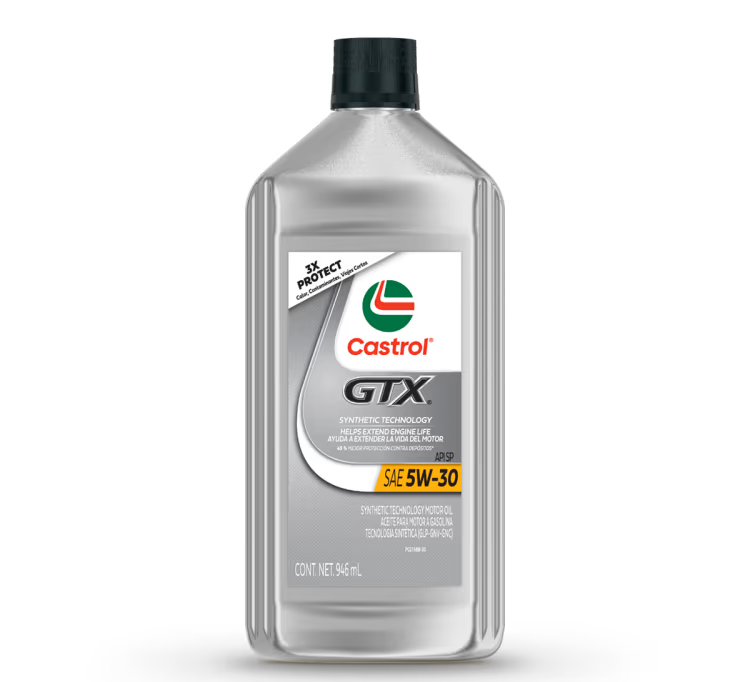 5W-30 Aceite GTX Tecnología Sintética .946 L CASTROL