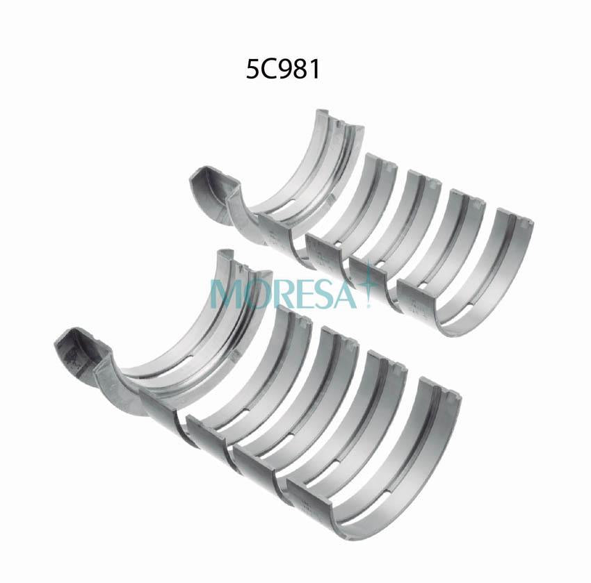 5C981-010 Cojinetes de Bancada o Metales de Cigüeñal para Mercury Montego 1976 MORESA
