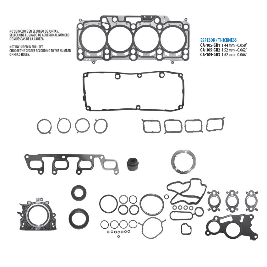 JC-105 Juego Completo de Juntas de  Motor para Volkswagen Vento 2015 TF VICTOR