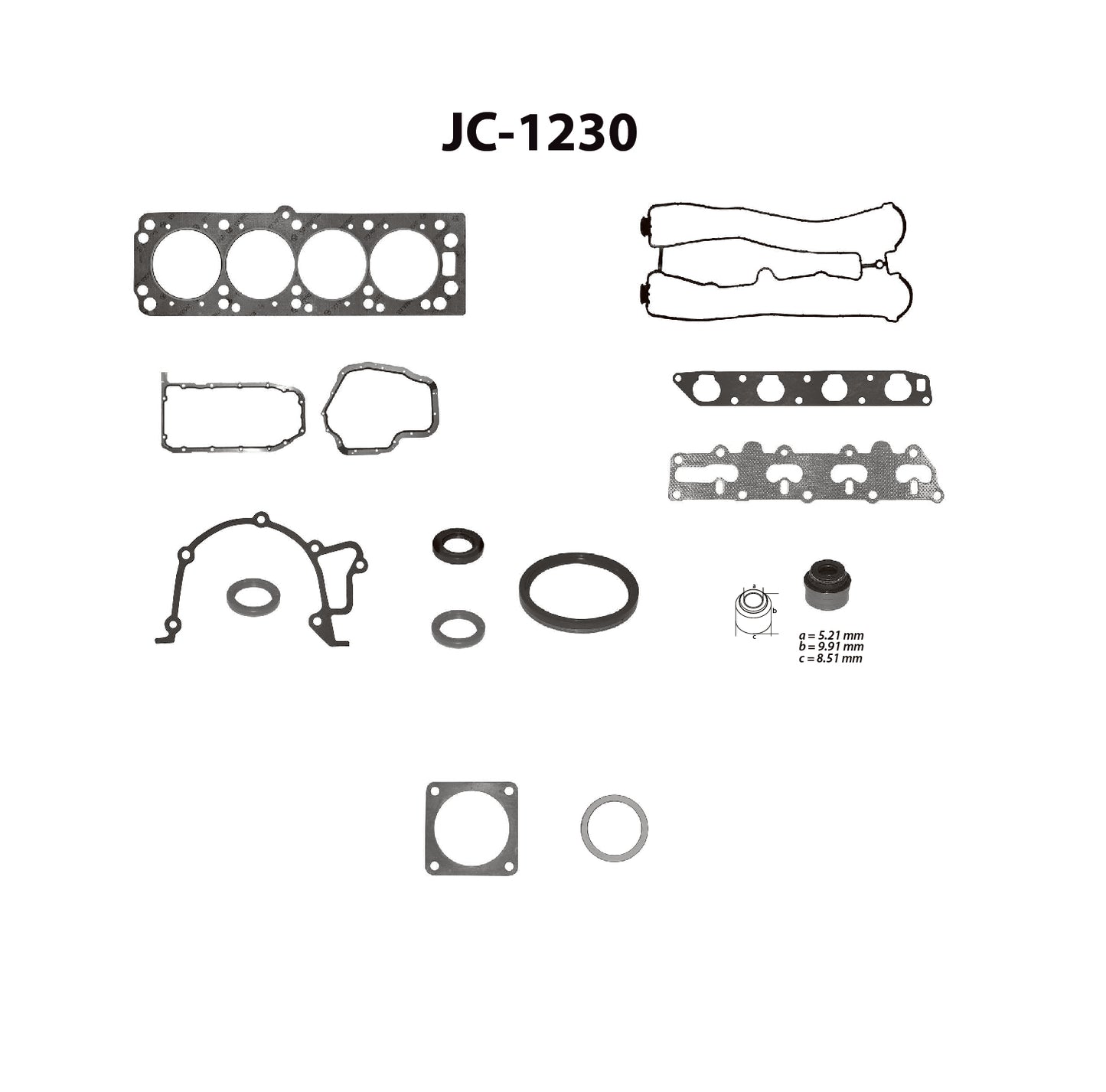 JC-1230 Juego Completo de Juntas de  Motor para Chevrolet Astra 2005 TF VICTOR
