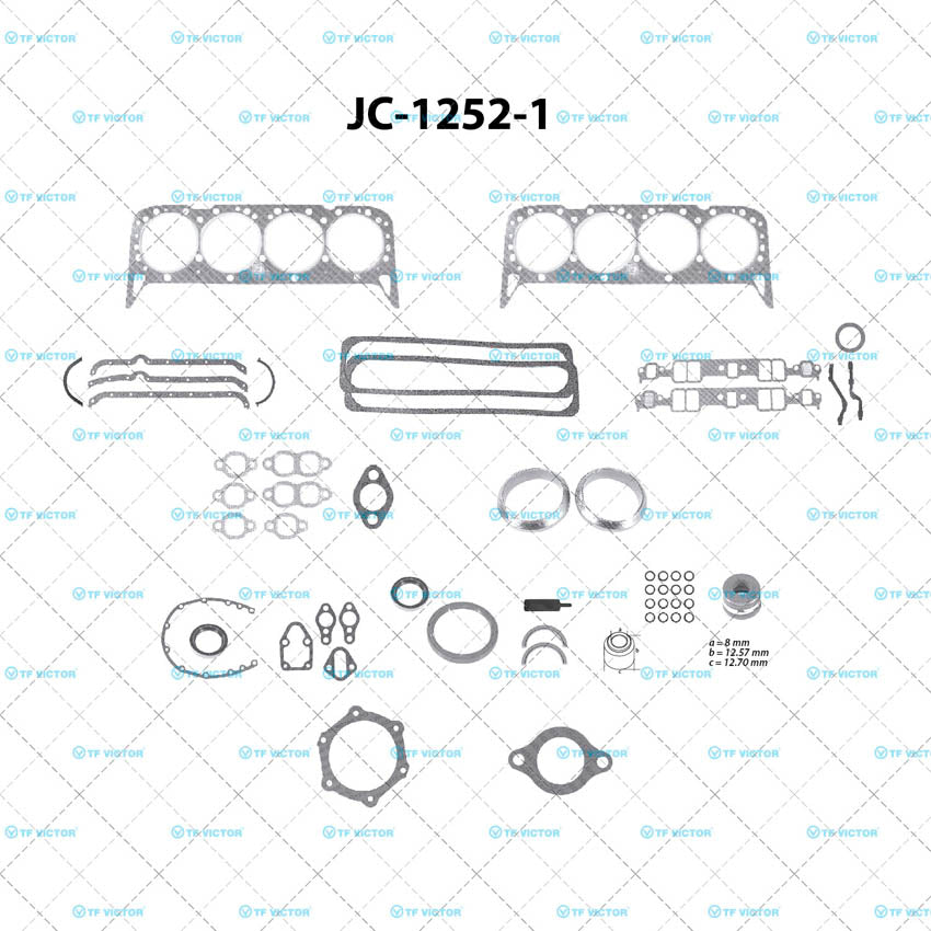 JC-1252-1 Juego Completo de Juntas de  Motor para GMC K2500 Suburban 1993 TF VICTOR