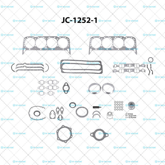 JC-1252-1 Juego Completo de Juntas de  Motor para GMC Savana 3500 1996 TF VICTOR