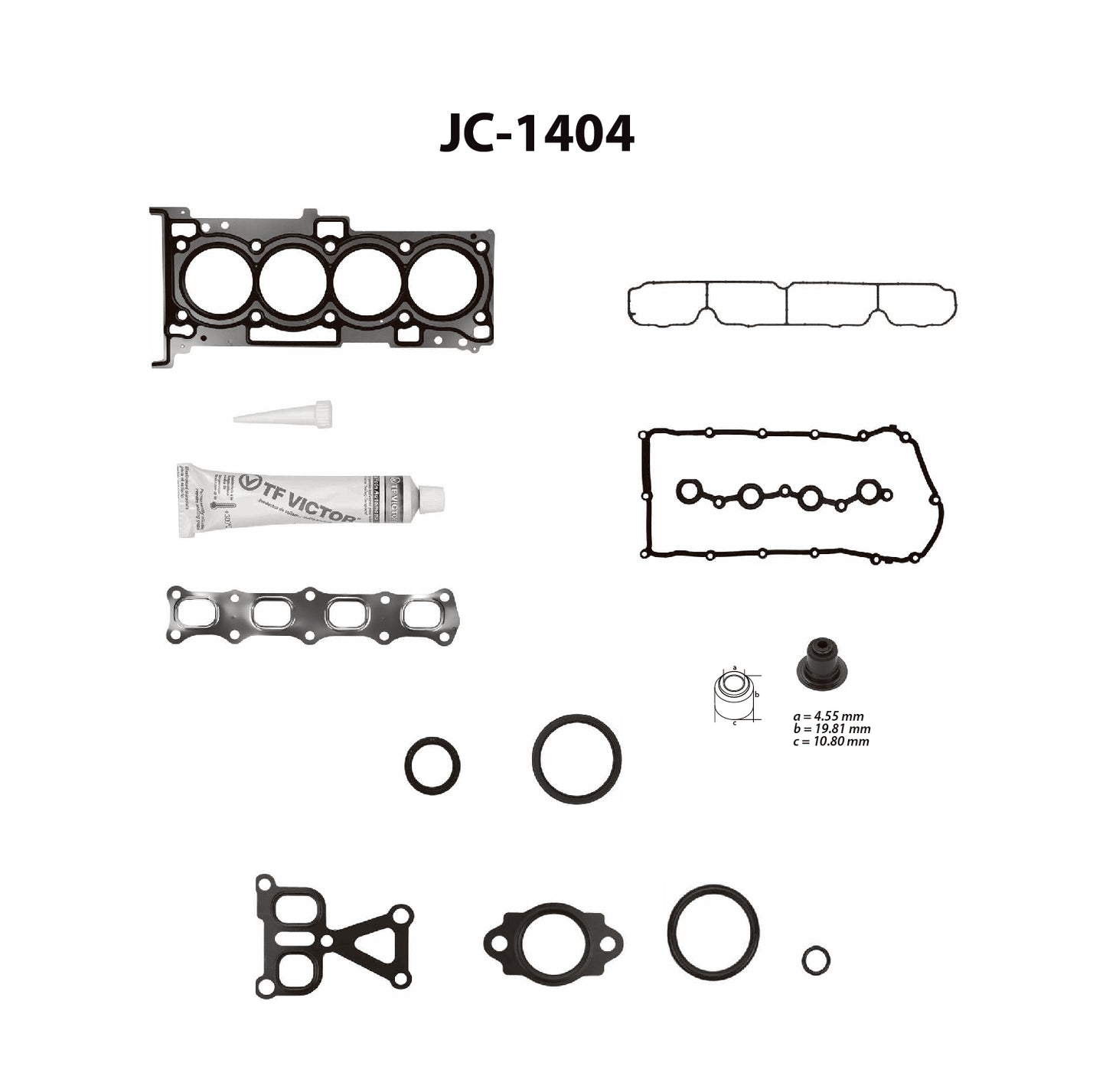 JC-1404 Juego Completo de Juntas de  Motor para Jeep Compass 2010 TF VICTOR
