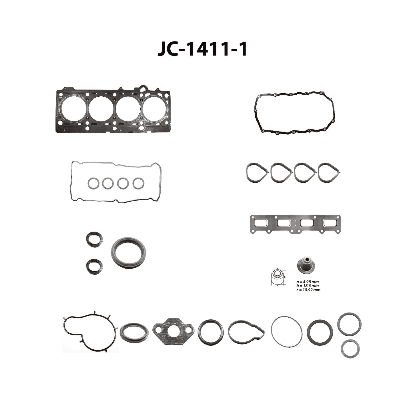 JC-1411-1 Juego Completo de Juntas de  Motor para Chrysler PT Cruiser 2004 TF VICTOR
