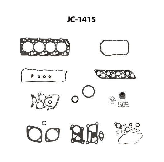 JC-1415 Juego Completo de Juntas de  Motor para Dodge H100 2006 TF VICTOR