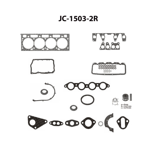 JC-1503-2R Juego Completo de Juntas de  Motor para Ford Topaz 1989 TF VICTOR