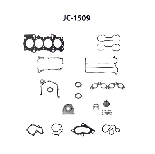 JC-1509 Juego Completo de Juntas de  Motor para Ford Fiesta 1999 TF VICTOR