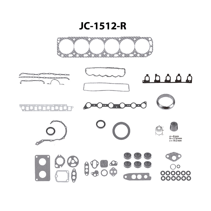 JC-1512-R Juego Completo de Juntas de  Motor para Ford E-150 Econoline 1995 TF VICTOR