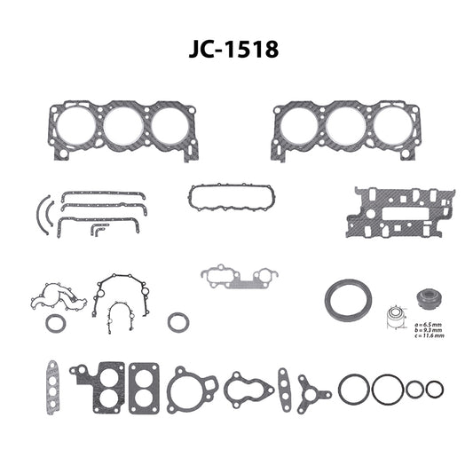 JC-1518 Juego Completo de Juntas de  Motor para Ford Pinto 1976 TF VICTOR