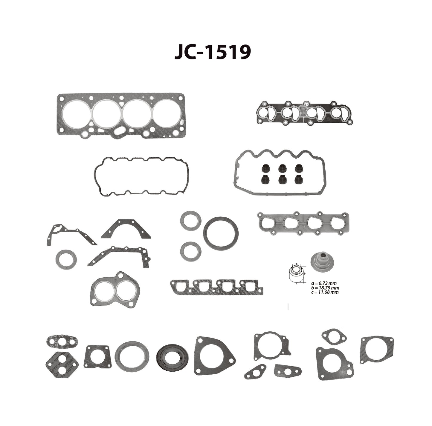 JC-1519 Juego Completo de Juntas de  Motor para Ford Escort 1997 TF VICTOR