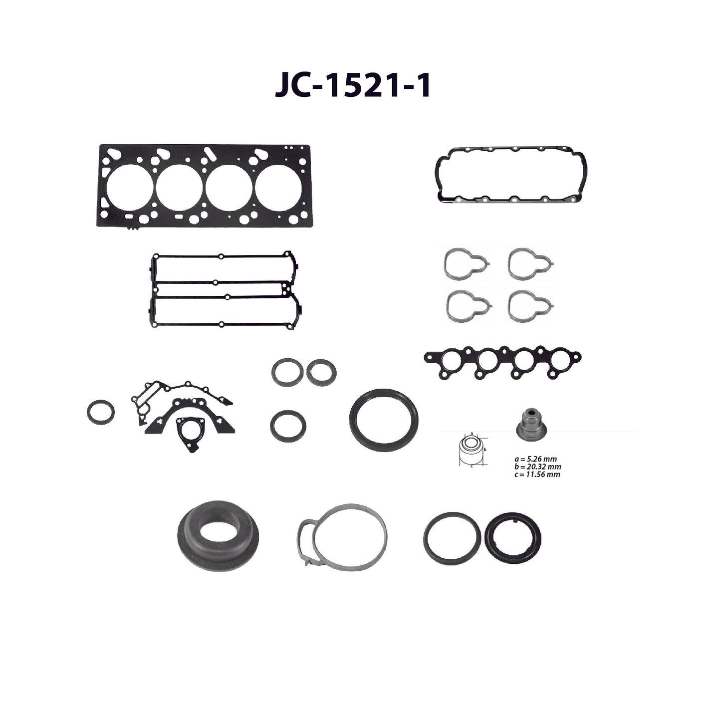 JC-1521-1 Juego Completo de Juntas de  Motor para Ford Escort 2000 TF VICTOR