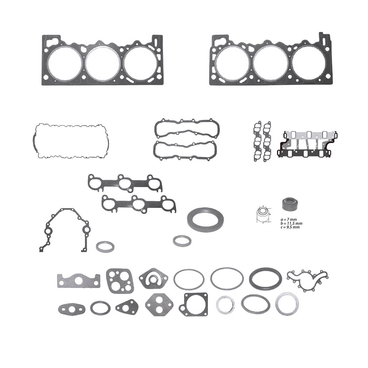 JC-1525 Juego Completo de Juntas de  Motor para Ford Aerostar 1994 TF VICTOR