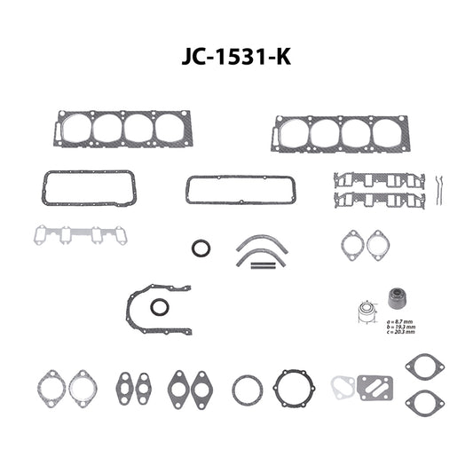 JC-1531-K Juego Completo de Juntas de  Motor para Ford Torino 1968 TF VICTOR