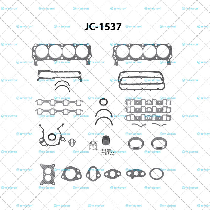 JC-1537 Juego Completo de Juntas de  Motor para Ford Ranchero 1979 TF VICTOR
