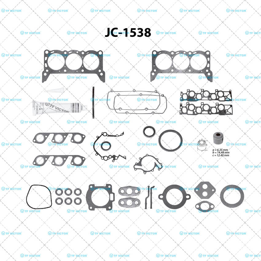 JC-1538 Juego Completo de Juntas de  Motor para Ford E-150 Econoline 2002 TF VICTOR