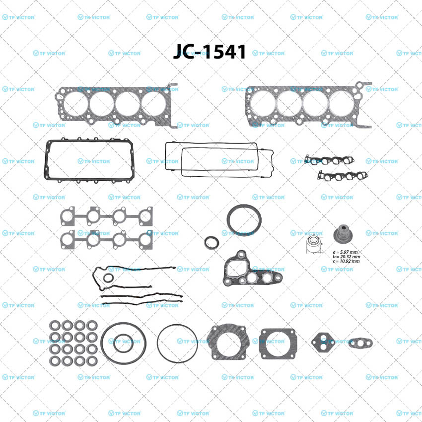 JC-1541 Juego Completo de Juntas de  Motor para Ford E-150 Econoline 1999 TF VICTOR