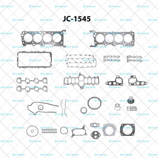 JC-1545 Juego Completo de Juntas de  Motor para Ford Crown Victoria 2002 TF VICTOR