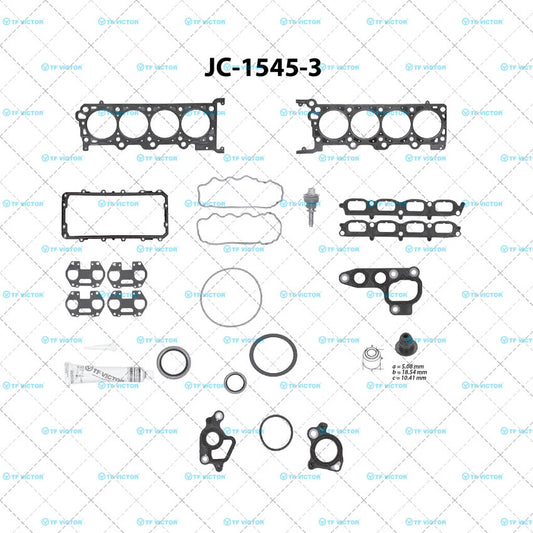 JC-1545-3 Juego Completo de Juntas de  Motor para Ford Explorer Sport Trac 2010 TF VICTOR