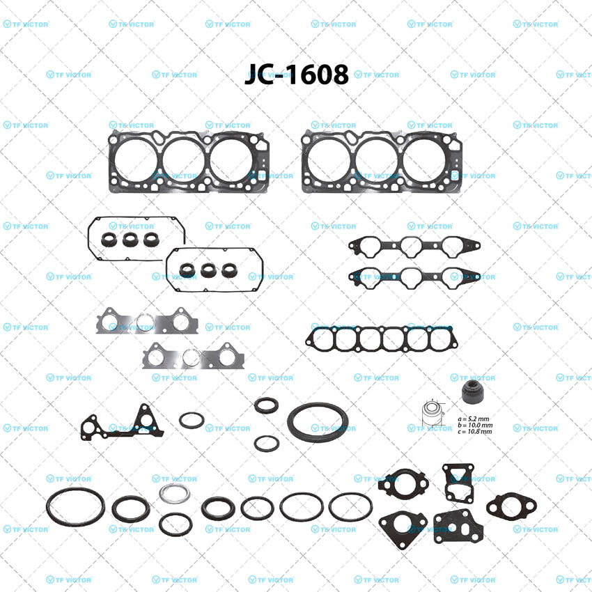 JC-1608 Juego Completo de Juntas de  Motor para Mitsubishi Montero 2000 TF VICTOR