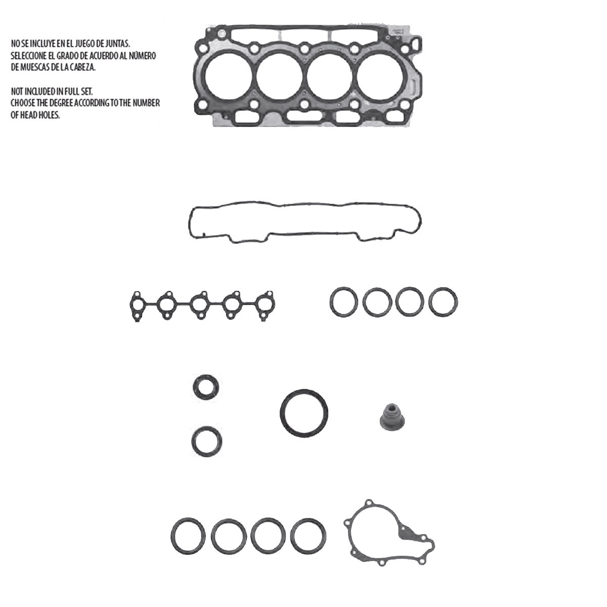 JC-252 Juego Completo de Juntas de  Motor para Peugeot Partner 2009 TF VICTOR